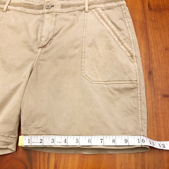 Dancer Hayes High Rise Wide Leg Tan Casual Shorts. US 10 Large - Picture 12 of 14